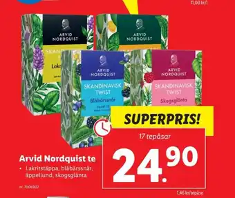Lidl Arvid Nordquist Te erbjuda