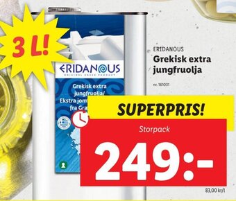 Lidl Grekisk Extra Jungfruolja erbjuda