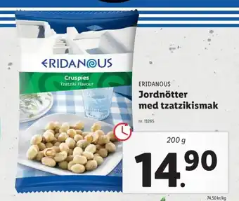 Lidl Jordnötter Med Tzatzikismak erbjuda