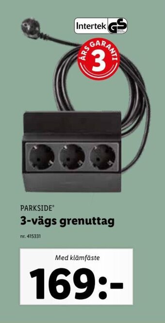 Lidl 3-Vägs Grenuttag erbjuda
