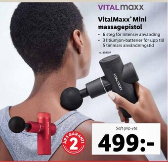 Lidl Vitalmaxx Mini Massagepistol erbjuda