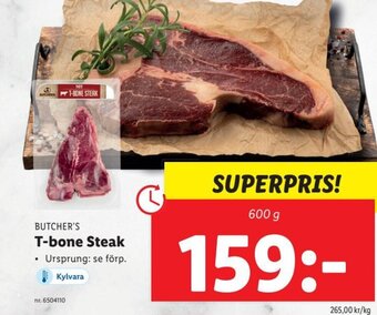 Lidl T-Bone Steak erbjuda