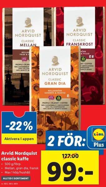 Arvid Nordquist Classic Kaffe