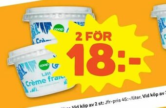 Stora Coop Crème fraiche erbjuda