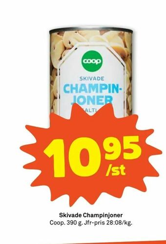 Stora Coop Skivade Champinjoner erbjuda