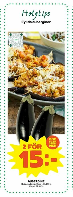 Stora Coop Aubergine erbjuda