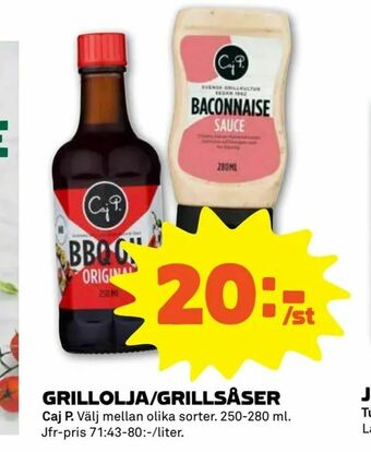 Stora Coop Grillolja/grillsåser erbjuda