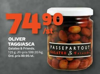 Stora Coop Oliver taggiasca erbjuda