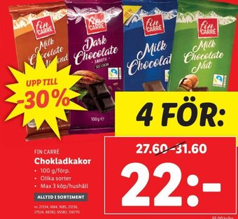 Lidl Chokladkakor erbjuda