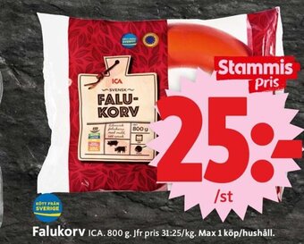 ICA Supermarket Falukorv erbjuda