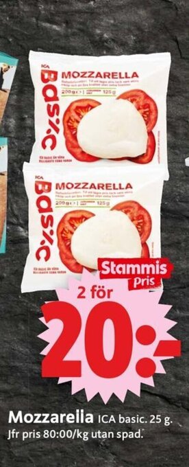 ICA Supermarket Mozzarella erbjuda