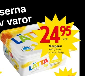 Matöppet Lätta lättmargarin erbjuda