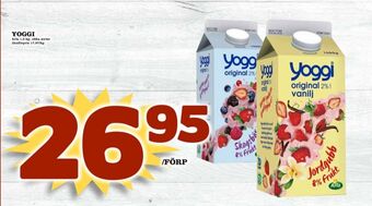 Matdax Yoggi yoghurt erbjuda