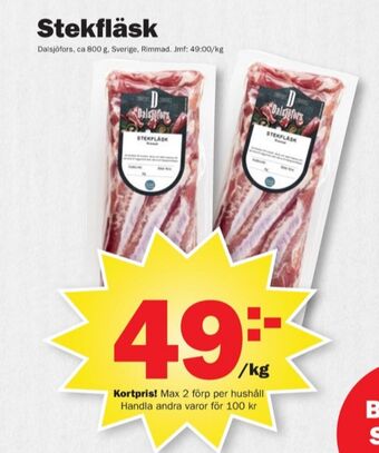 Pekås Dalsjöfors stekfläsk erbjuda