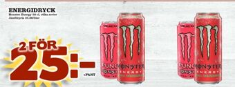 Matdax Monster energidryck erbjuda