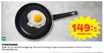 Coop Coop stekpanna erbjuda