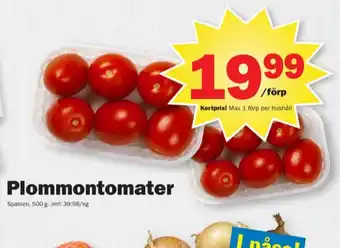 Pekås Scan plommontomater erbjuda