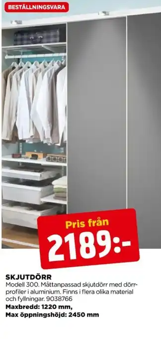 Pelly skjutdörrar