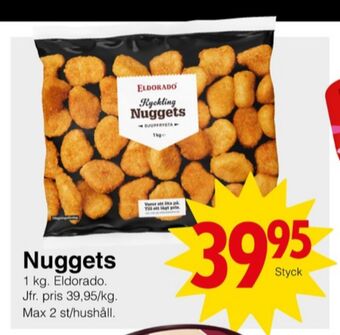 Matöppet Eldorado kycklingnuggets erbjuda