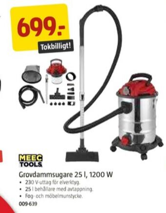 Jula Meec tools grovdammsugare erbjuda