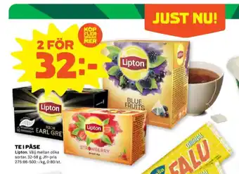 Lipton tepåsar