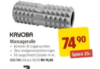 Jula Kayoba foamroller erbjuda
