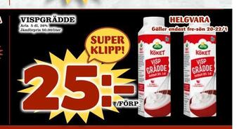 Nya Pulsen Vispgrädde erbjuda