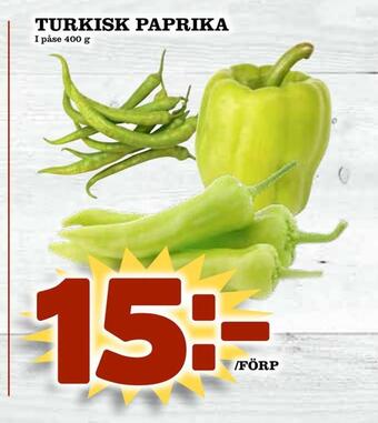 Prisma Mat Turkisk paprika erbjuda
