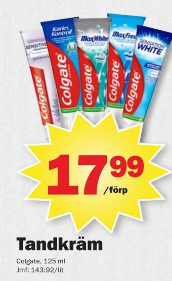 Pekås Tandkräm erbjuda