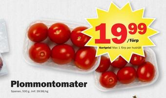 Pekås Plommontomater erbjuda