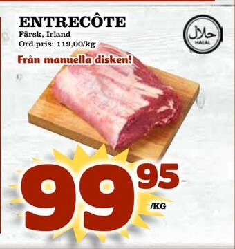 Supergrossen Entrecôte erbjuda