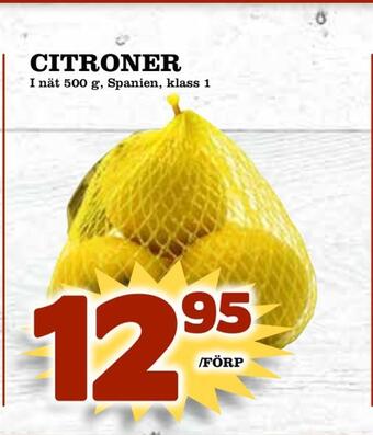 Supergrossen Citroner erbjuda