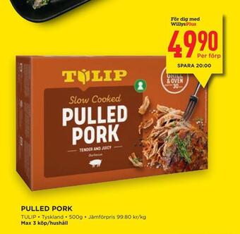 Willys Pulled pork erbjuda