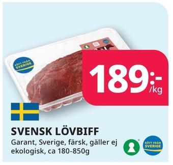 Tempo Svensk lövbiff erbjuda