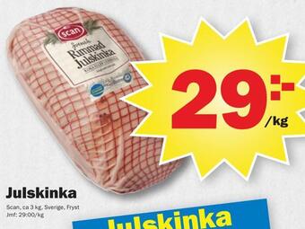 Pekås Julskinka erbjuda