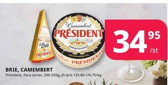 Tempo Brie, camembert erbjuda