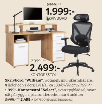 XXXLutz Skrivbord william erbjuda