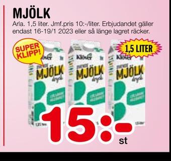 Nya Pulsen Mjölk erbjuda