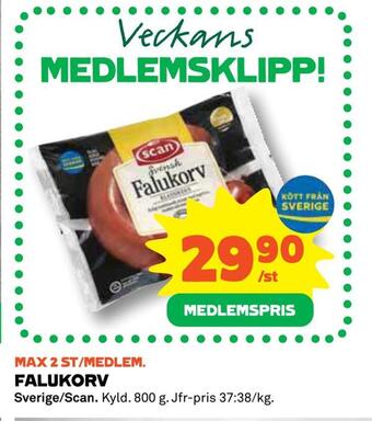 Coop Falukorv erbjuda