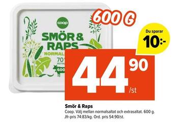 Coop Extra Smör & raps erbjuda