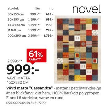 XXXLutz Vävd matta cassandra erbjuda