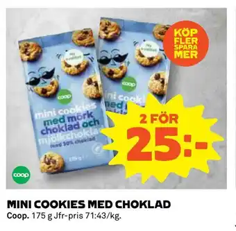 Coop Mini cookies med choklad erbjuda