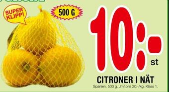 Nya Pulsen Citroner i nät erbjuda