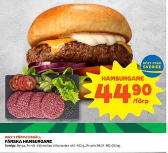 Coop Hamburgare erbjuda