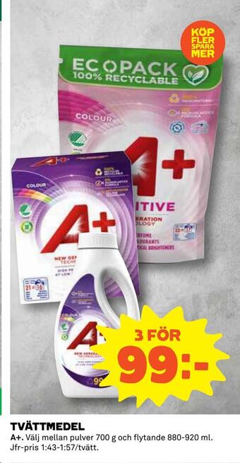 Coop Tvättmedel erbjuda