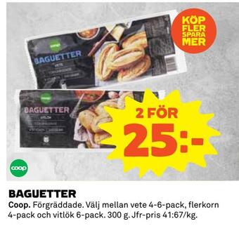 Coop Baguetter erbjuda