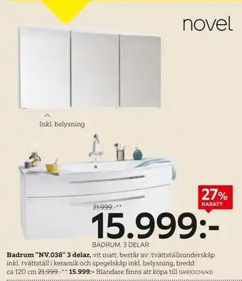 XXXLutz Badrum nv.038 3 delar erbjuda