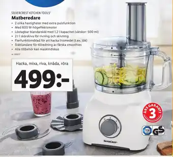 Lidl Silvercrest Kitchen Tools Matberedare erbjuda