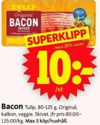 ICA Supermarket Bacon erbjuda