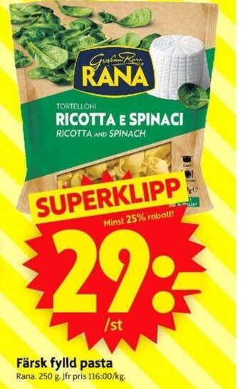 ICA Supermarket Färsk Fylld Pasta erbjuda